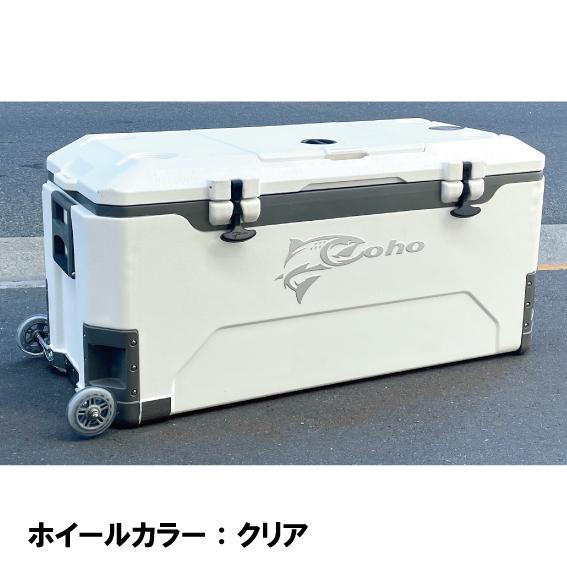 【美品】クーラーボックス　キャスター付き【お値下げしました！】 Coho 165QTブローモールド用 便利な消音キャスター Type-A クーラー