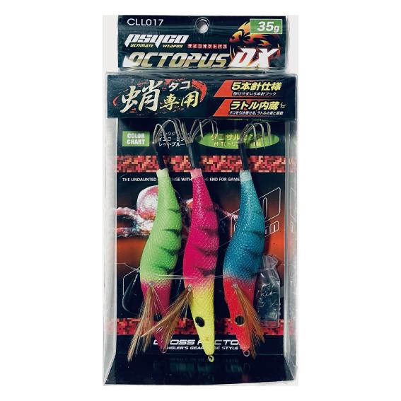 cross factor＞サイコ・オクトパスDX 3本セット 5本針仕様 35g（3.5号