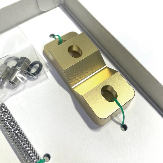 中型リール用＞ロッドクランプ Vブロック2点止め ナット・スパナ