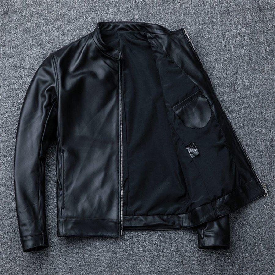 ライダースジャケット メンズ レザージャケット 本革 羊革 YKK ライダースジャケット メンズ レザージャケット 本革 羊革 YKK