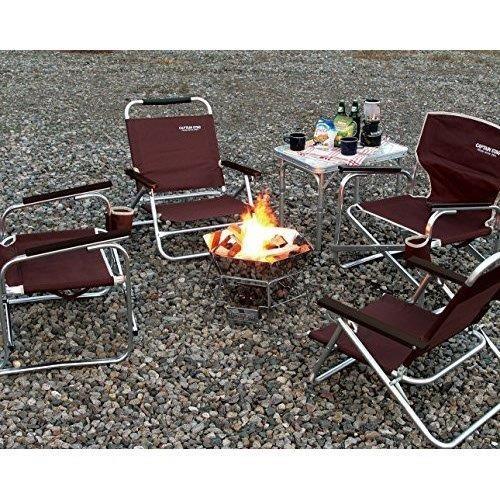 キャプテンスタッグ チェア エクスギア Exgear ロースタイル リクライニング チェア ブラウン Uc 1502 キャプテンスタッグストア 通販 Yahoo ショッピング