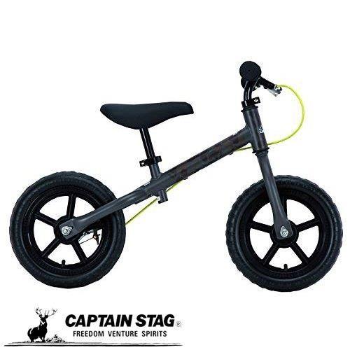 キャプテンスタッグ キッズ用ランニングバイク ペダルなし自転車 ペダルなし自転車 ブレーキ付 トレーニングバイク 18 子供用自転車 キャンプアウト 18 グレーカモフラージュー Camp キャプテンスタッグストア ブランド 正規品