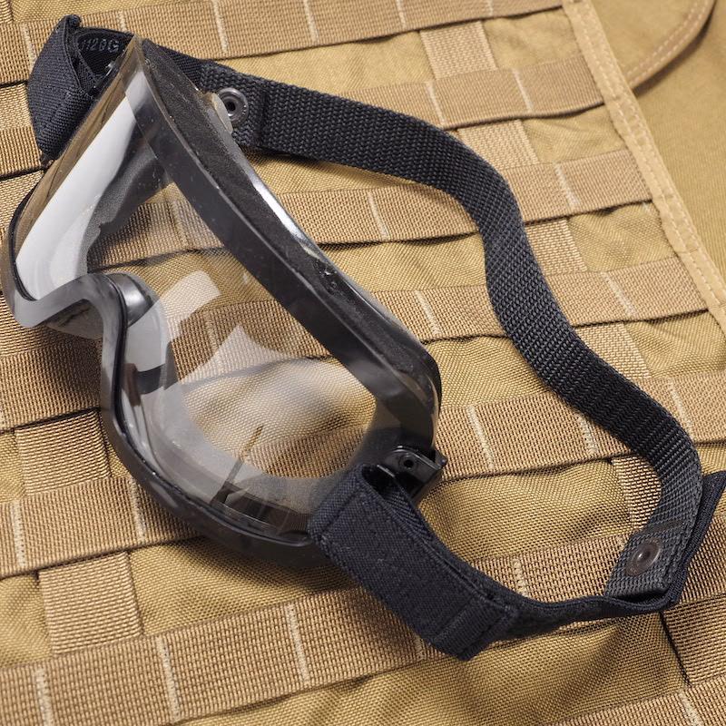 US(米軍放出品) パラシュート降下用フライトヘルメットゴーグル 