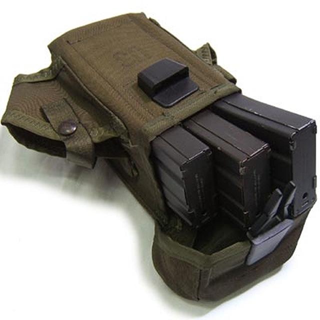 US（米軍放出品）LC-1 M-16 30連マガジンポーチ OD 80年代