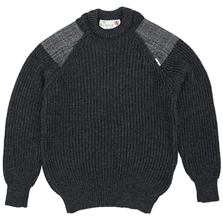 KEMPTON（ケンプトン）NIFFI SERIES HARRIS TWEED HUNTING SWEATER [DARK GRAY][DERBY TWEED][CHARCOAL GRAY]