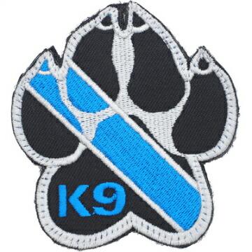 Military Patch（ミリタリーパッチ）USAF K-9 フットプリント ブルー