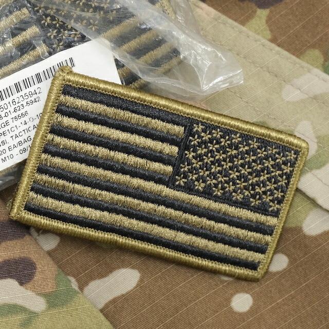 Military Patch（ミリタリーパッチ）米軍放出品 US フラッグ リバース