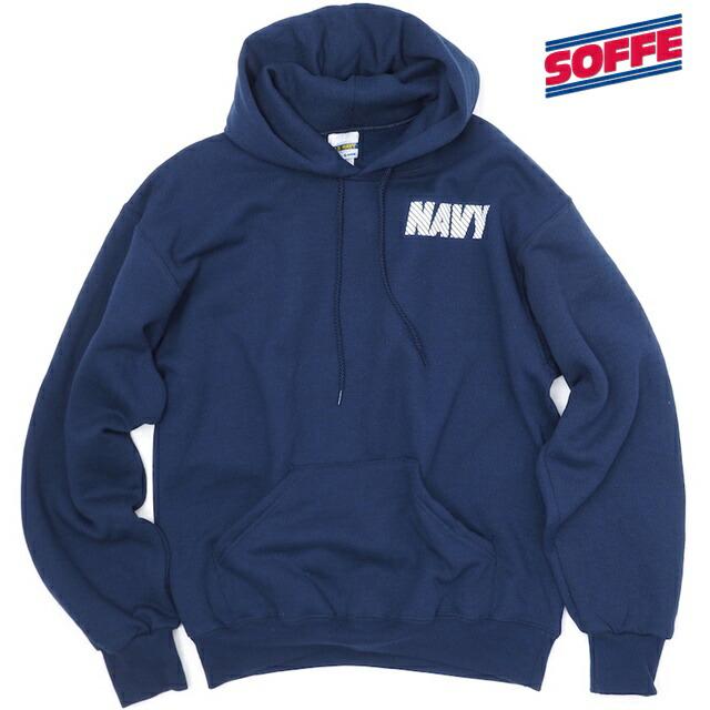 SOFFE（ソフィー） NAVY PT HOOD フードパーカー リフレクタープリント 