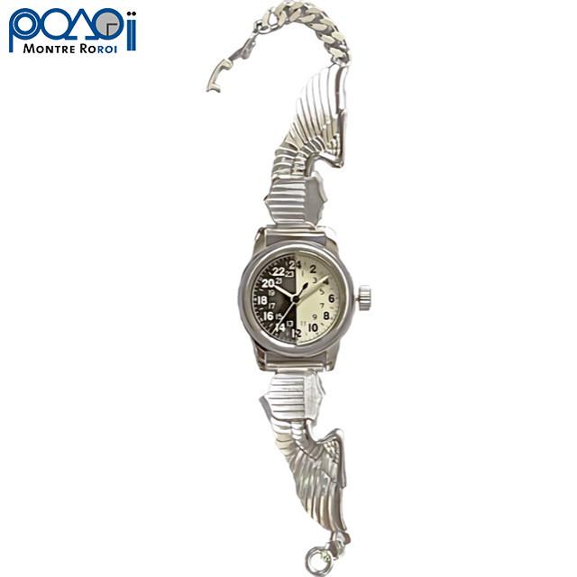 シルバー モントルロロイ 中田商店 コラボ パイロットウィング ベルト