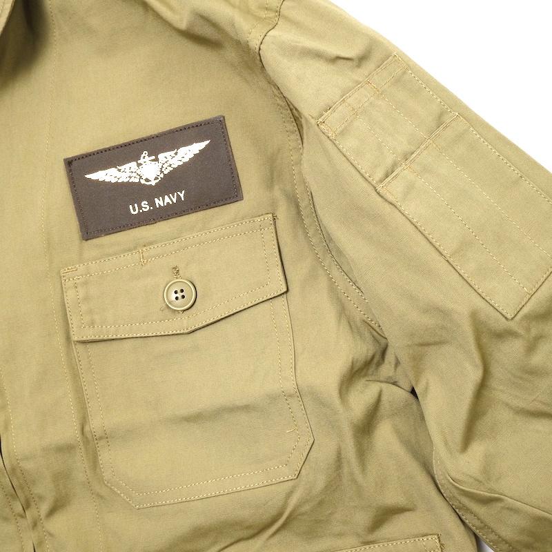 SESSLER SESSLER（セスラー）TYPE AN-J2 ウイングパッチ付き [カーキ
