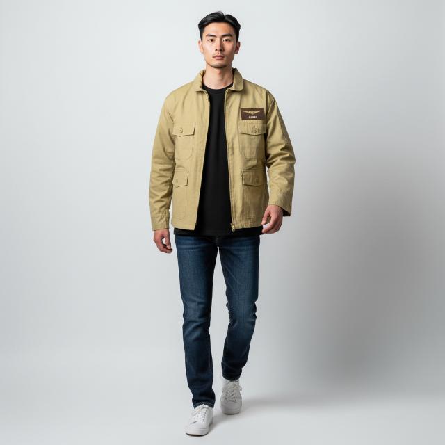SESSLER SESSLER（セスラー）TYPE AN-J2 ウイングパッチ付き [カーキ