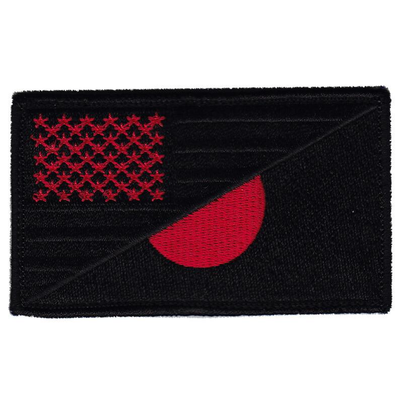 Military Patch（ミリタリーパッチ）フラッグ 2デザイン 米国旗x日の丸