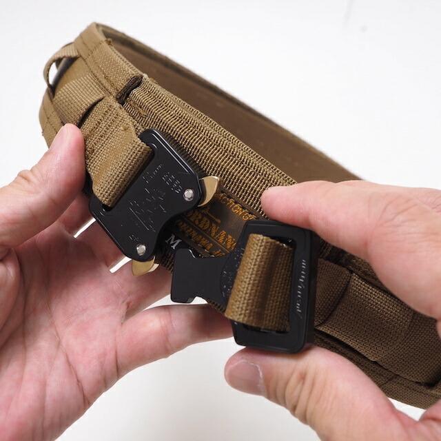 ORDNANCE TACTICAL OKINAWA（オードナンス）PISTOL BELT MOLLE SYSTEM [Coyote] ブラック