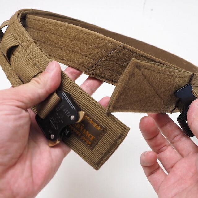 ORDNANCE TACTICAL OKINAWA（オードナンス）PISTOL BELT MOLLE SYSTEM [Coyote] ブラック