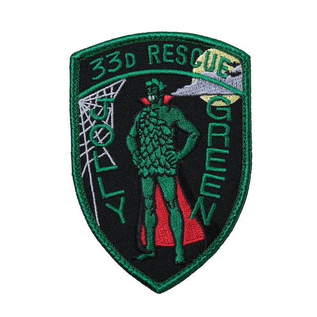Military Patch（ミリタリーパッチ）33D RESCUE シールド型 NVG ドラキュラ [フック付き] : キャプテントム ...