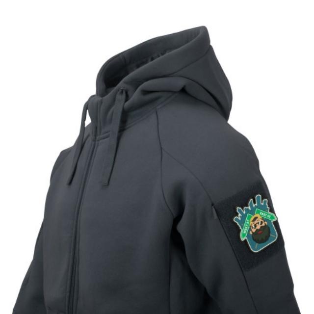 Helikon-Tex Urban Tactical Hoodie Lite – Lightweight Full-Zip Jacket, Stretchy Cotton Blend, Adjustable Hood
