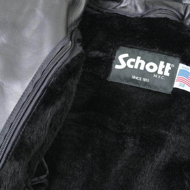 Schott（ショット）#641 シングルライダース ジャケット 3POCKETS 詰襟