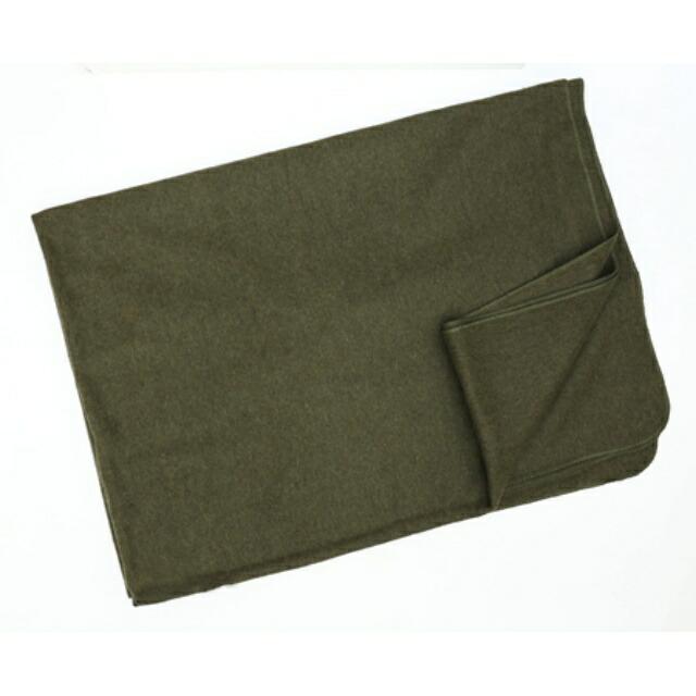 US（米軍放出品）ウールブランケット OD [US刺繍入り][US Wool Blanket