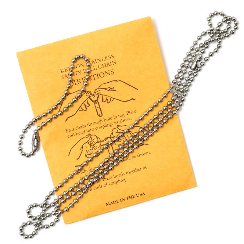 DOGTAG ID TAG NECKLACE SET NSN [ステンレス]【レターパックプラス対応】【レターパックライト対応