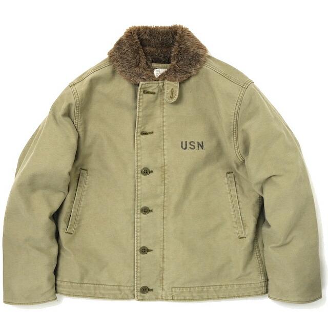 HOUSTON（ヒューストン） N-1デッキジャケット ユーズドモデル [TAN