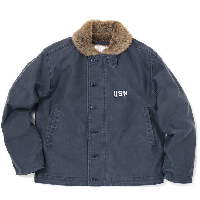 HOUSTON（ヒューストン） N-1デッキジャケット ユーズドモデル [NAVY
