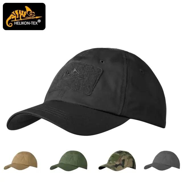 Helikon Tex Tactical BBC Cap - Cappellino Uomo In Cotton Ripstop, Kaki, Con Pannelli Velcro Per Toppe - 2