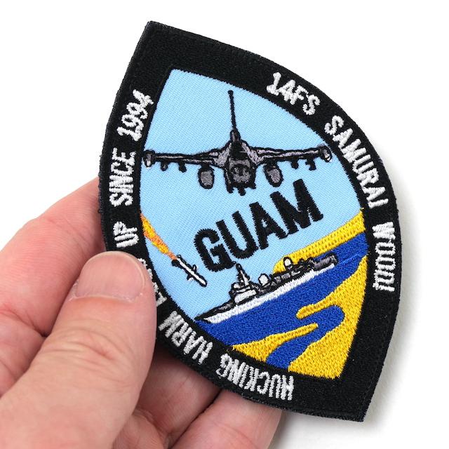 Military Patch（ミリタリーパッチ）14 FS SAMURAI WOOD! GUAM [フック付き]｜captaintoms｜02