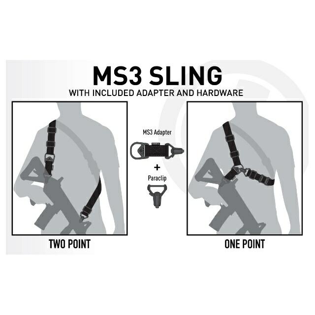 MAGPUL（マグプル）MS3 Sling GEN2 [Black][マルチミッションスリング