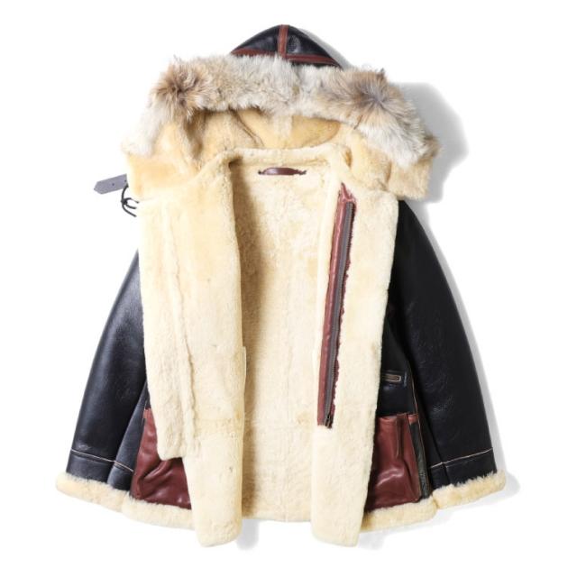 HOUSTON（ヒューストン） MOUTON B-7 JACKET [BROWN]の画像
