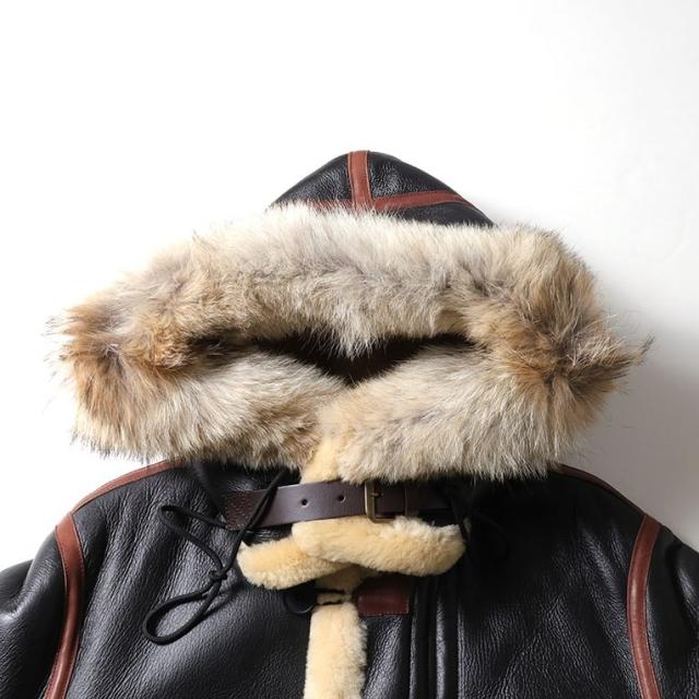 HOUSTON（ヒューストン） MOUTON B-7 JACKET [BROWN]の画像