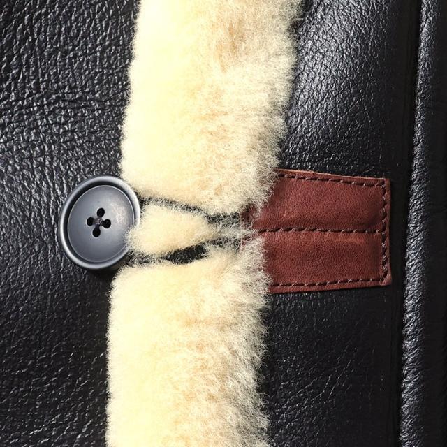 HOUSTON（ヒューストン） MOUTON B-7 JACKET [BROWN]の画像