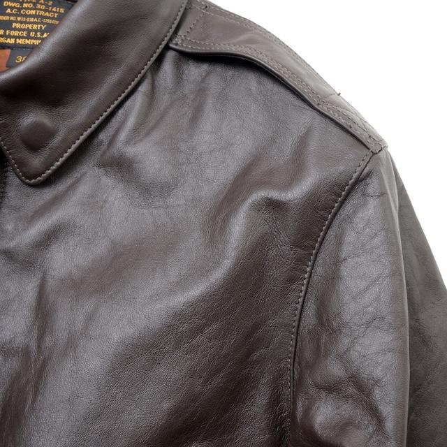 MORGAN MEMPHIS BELLE（モーガン メンフィスベル）TYPE A-2 HORSEHIDE SEAL BROWN マーク無し [MG-701-DK-WO/M]【中田商店】の画像