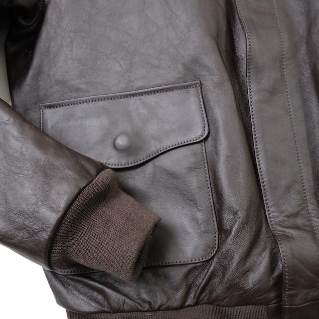 MORGAN MEMPHIS BELLE（モーガン メンフィスベル）TYPE A-2 HORSEHIDE SEAL BROWN マーク無し [MG-701-DK-WO/M]【中田商店】の画像