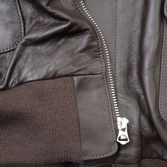 MORGAN MEMPHIS BELLE（モーガン メンフィスベル）TYPE A-2 HORSEHIDE SEAL BROWN マーク無し [MG-701-DK-WO/M]【中田商店】の画像