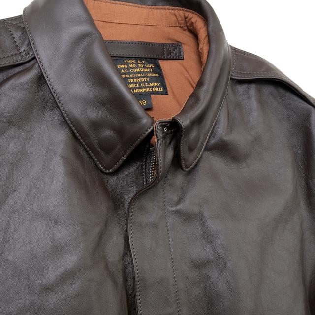 MORGAN MEMPHIS BELLE（モーガン メンフィスベル）TYPE A-2 HORSEHIDE SEAL BROWN マーク無し [MG-701-DK-WO/M]【中田商店】の画像