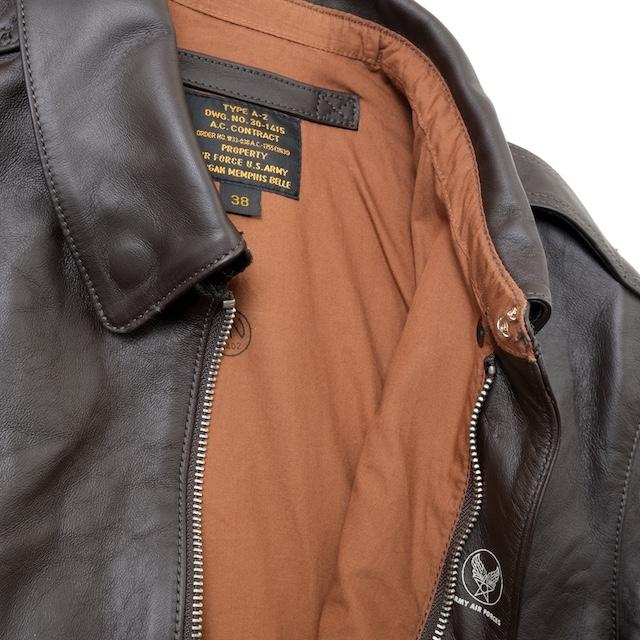 MORGAN MEMPHIS BELLE（モーガン メンフィスベル）TYPE A-2 HORSEHIDE SEAL BROWN マーク無し [MG-701-DK-WO/M]【中田商店】の画像