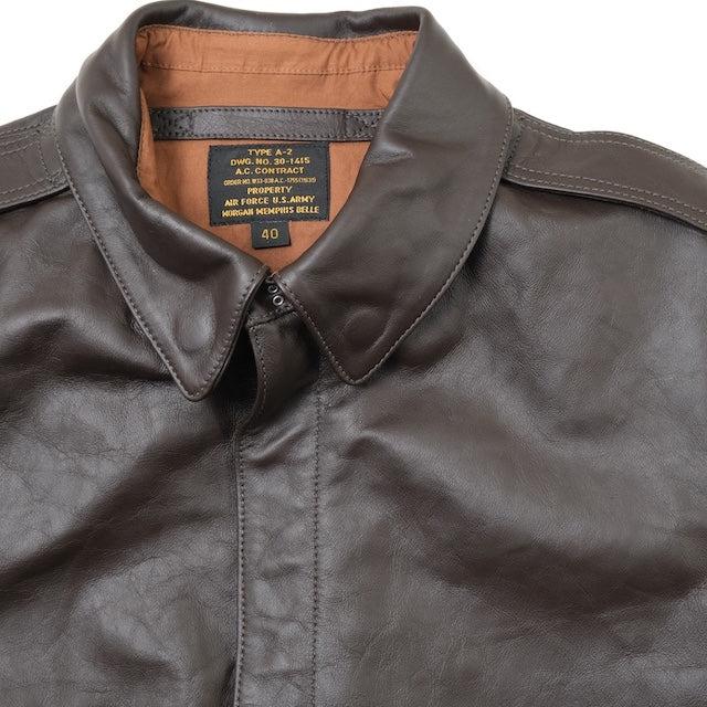 MORGAN MEMPHIS BELLE（モーガン メンフィスベル）TYPE A-2 HORSEHIDE SEAL BROWN AFマーク付 [MG-701-DK-W/M]【中田商店】の画像