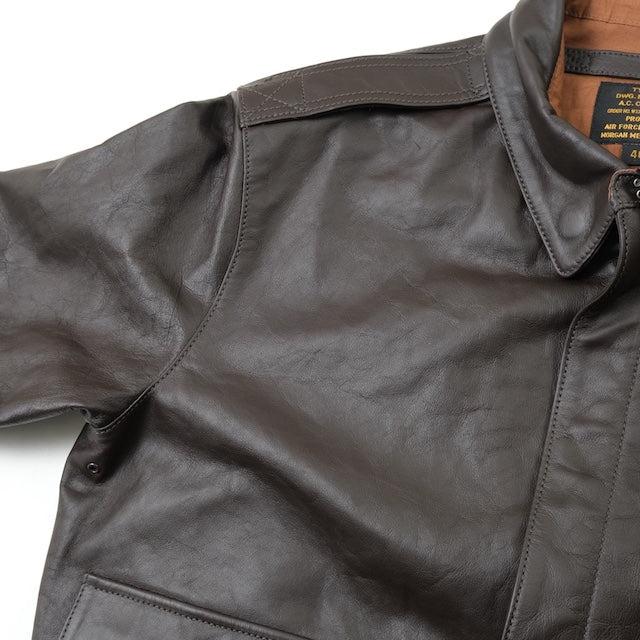 MORGAN MEMPHIS BELLE（モーガン メンフィスベル）TYPE A-2 HORSEHIDE SEAL BROWN AFマーク付 [MG-701-DK-W/M]【中田商店】の画像