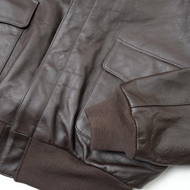 MORGAN MEMPHIS BELLE（モーガン メンフィスベル）TYPE A-2 HORSEHIDE SEAL BROWN AFマーク付 [MG-701-DK-W/M]【中田商店】の画像