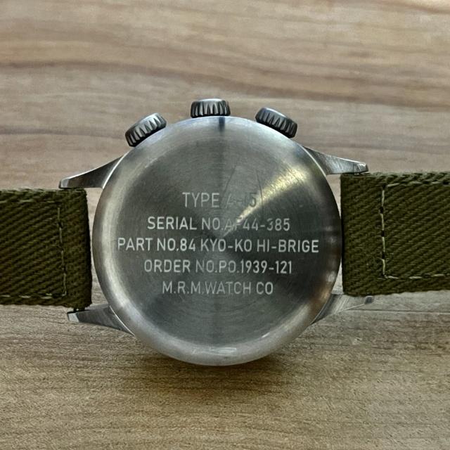 M.R.C. WATCH CO.（モントルロロイ）TYPE A-15 ELASPED TIME 米軍航空