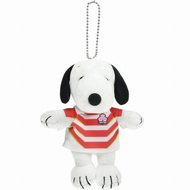 21a W新作 送料無料 ラグビー日本代表 スヌーピー マスコット 14cm ぬいぐるみ ジャパン