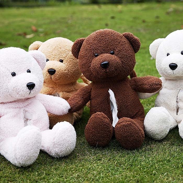 くまさんのティッシュケース カー用品 ベアー アニマル 小物 車