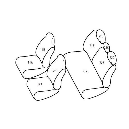 ヴィッツ NSP130/NSP135(H29/1-) 定員:5人 ベレッツァシートカバー ナチュラル T390(要詳細確認)｜car-cpc2｜05