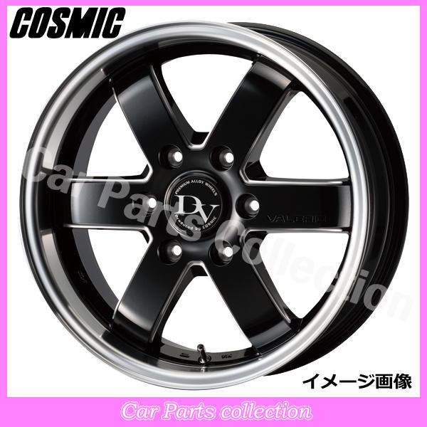 15インチ 6.0J 6H P.C.D:139.7 INSET:33 コスミック COSMIC ディアヴォレット ヴァレリ VALERIO BLACK SIDE MACHINING(1本)
