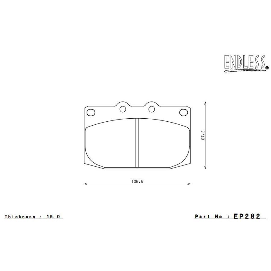 ENDLESS エンドレス ブレーキパッド MX72 フロント用 RX-7 FD3S H3.11