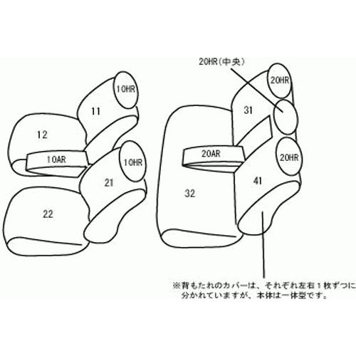 セルシオ UCF30/UCF31(H12/8〜H15/8) 定員:5人 クラッツィオシートカバー クラッツィオ ライン ETR0197(要詳細確認)｜car-cpc2｜09