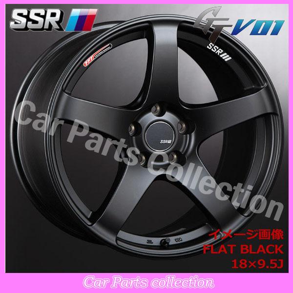 SSR - 19in 8.5J 5H/P.C.D 114.3 INSET:38 GT V01 滑っこい黒いこと(1本) 自動車-タイヤ、ホイール