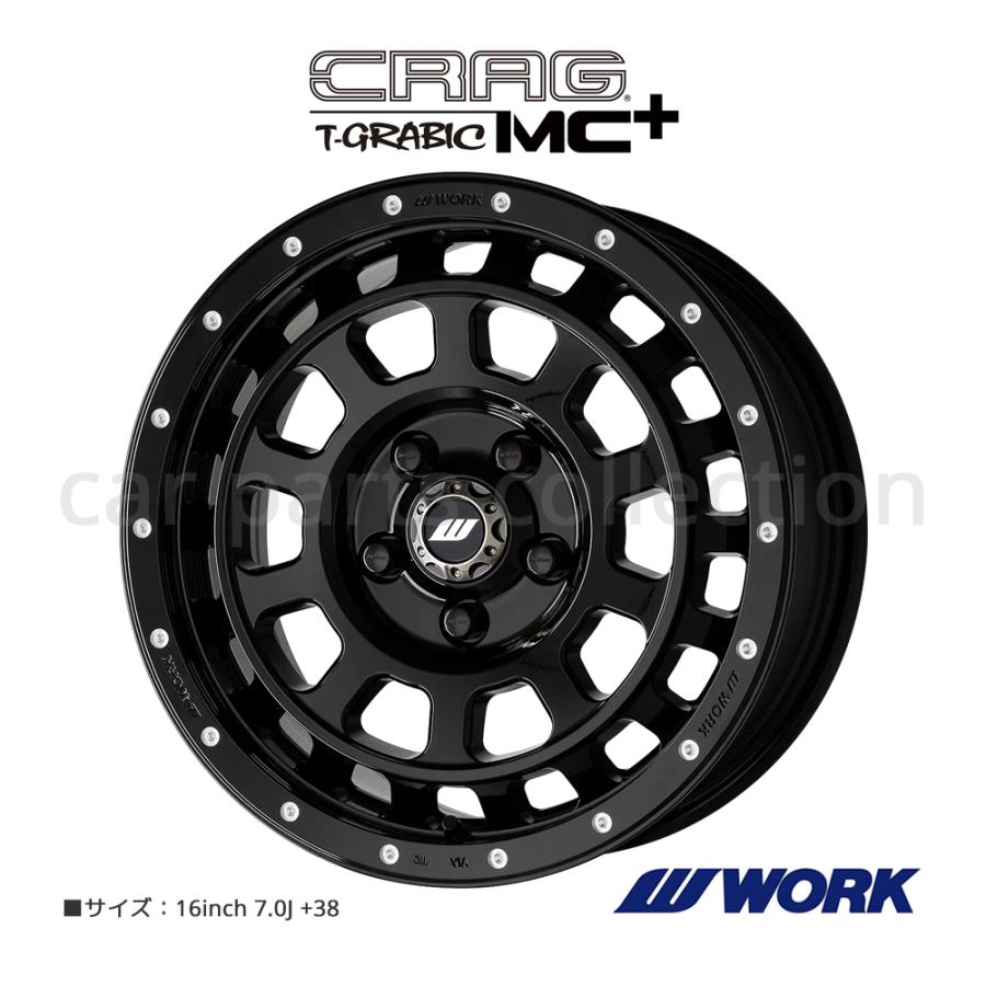 WORK 16インチ 7.0J +38 5H/114.3 WORK クラッグ CRAG T-GRABIC MC+