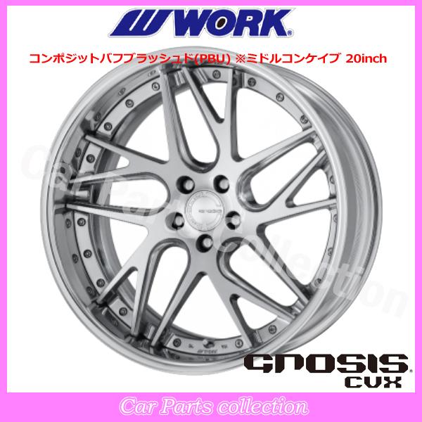 WORK - 19in 10.0J ミドルコンケイブ FULL REVERSE BIG CALIPER Rdisk 細工物() グノーシス(GNOSIS) CVX (1本)