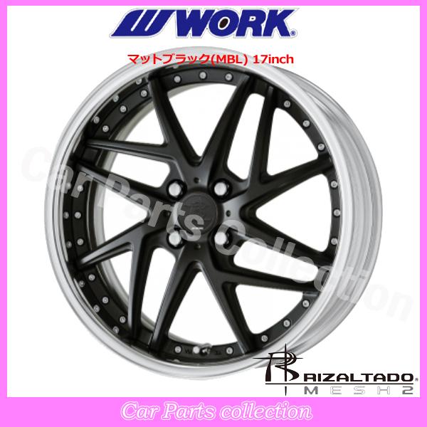 17インチ 7.0J 4H/PCD 100 DEEP RIM Odisk ワーク(WORK) リザルタード(RIZALTADO)メッシュ2 (1本)の画像